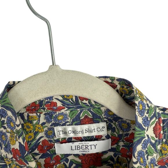 The Oxford Shirt Co Liberty Fabric Floral Button Front Shirt Womens UK 14 US 10 - Picture 3 of 5